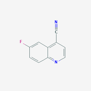 molecular formula C10H5FN2 B3039246 6-Fluoroquinoline-4-carbonitrile CAS No. 1001906-58-6