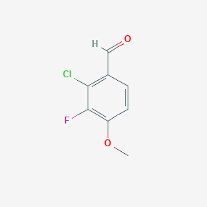 molecular formula C8H6ClFO2 B3039249 2-Chloro-3-fluoro-4-methoxybenzaldehyde CAS No. 1002344-90-2