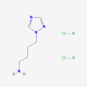 molecular formula C6H14Cl2N4 B3039253 1-(4-Aminobut-1-yl)-1H-1,2,4-triazole dihydrochloride CAS No. 100327-49-9