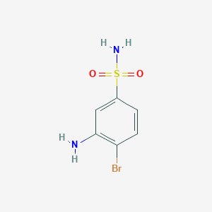 molecular formula C6H7BrN2O2S B3039257 3-AMINO-4-BROMOBENZENE-1-SULFONAMIDE CAS No. 100367-90-6