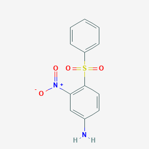 molecular formula C12H10N2O4S B3039324 4-Amino-2-nitrodiphenyl sulfone CAS No. 1017059-70-9