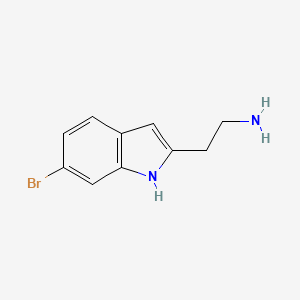 molecular formula C10H11BrN2 B3039356 2-(6-bromo-1H-indol-2-yl)ethanamine CAS No. 1018637-87-0