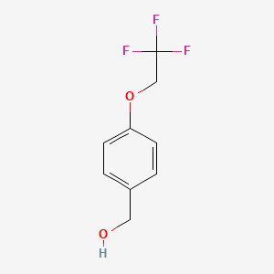 molecular formula C9H9F3O2 B3039360 [4-(2,2,2-Trifluoroethoxy)phenyl]methanol CAS No. 1020949-12-5