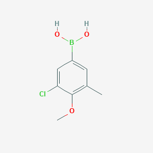 molecular formula C8H10BClO3 B3039426 (3-Chloro-4-methoxy-5-methylphenyl)boronic acid CAS No. 1050509-76-6