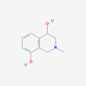 molecular formula C10H13NO2 B030395 2-Methyl-1,2,3,4-tetrahydroisoquinoline-4,8-diol CAS No. 23824-25-1