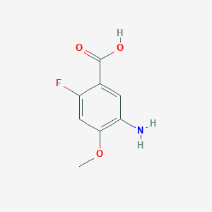 molecular formula C8H8FNO3 B3039502 5-amino-2-fluoro-4-methoxybenzoic acid CAS No. 1131314-68-5