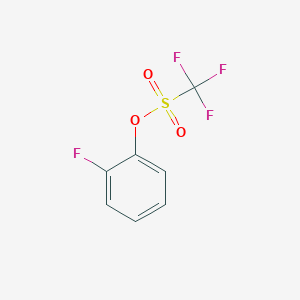 molecular formula C7H4F4O3S B3039506 (2-fluorophenyl) trifluoromethanesulfonate CAS No. 113777-27-8