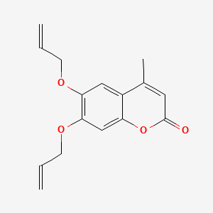 molecular formula C16H16O4 B3039528 6,7-Diallyloxy-4-methylcoumarin CAS No. 116703-26-5