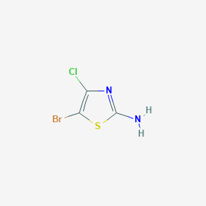 molecular formula C3H2BrClN2S B3039540 5-Bromo-4-chlorothiazol-2-amine CAS No. 1174132-80-9