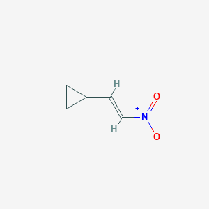 molecular formula C5H7NO2 B3039542 (2-Nitroethenyl)cyclopropane CAS No. 1175052-41-1