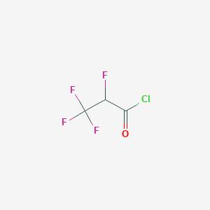 molecular formula C3HClF4O B3039555 2,3,3,3-TETRAFLUOROPROPANOYL CHLORIDE CAS No. 1186-54-5