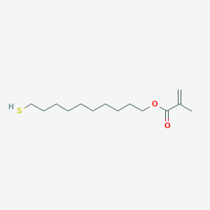 molecular formula C14H26O2S B3039561 Methacrylic 10-mercapto-1-decanyl ester CAS No. 119546-33-7