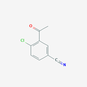 molecular formula C9H6ClNO B3039570 3-Acetyl-4-chlorobenzonitrile CAS No. 120569-07-5