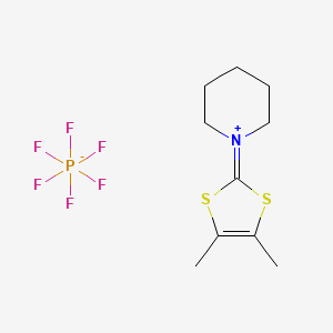 1-(4,5-Dimethyl-1,3-dithiol-2-ylidene)piperidinium hexafluorophosphate