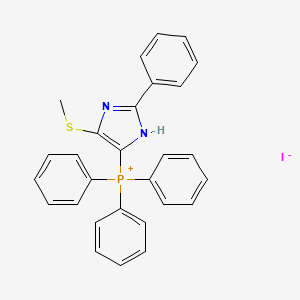 (4-methylsulfanyl-2-phenyl-1H-imidazol-5-yl)-triphenylphosphanium;iodide