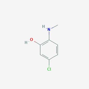 molecular formula C7H8ClNO B3039641 5-Chloro-2-(methylamino)phenol CAS No. 1243357-05-2