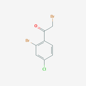 molecular formula C8H5Br2ClO B3039677 2-Bromo-1-(2-bromo-4-chlorophenyl)ethan-1-one CAS No. 1261734-02-4