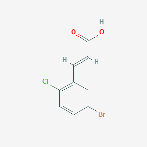 molecular formula C9H6BrClO2 B3039681 5-Bromo-2-chlorocinnamic acid CAS No. 1262013-10-4
