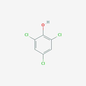 molecular formula C6H3Cl3O<br>C6H2Cl3OH<br>C6H3Cl3O B030397 2,4,6-Trichlorophenol CAS No. 88-06-2