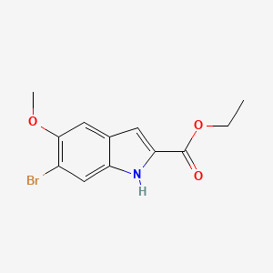 molecular formula C12H12BrNO3 B3039717 Ethyl 6-Bromo-5-methoxyindole-2-carboxylate CAS No. 128593-40-8