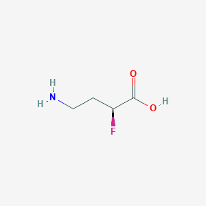 molecular formula C4H8FNO2 B3039749 (S)-2-Fluoro-4-aminobutyric acid CAS No. 130695-33-9