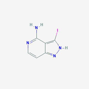 molecular formula C6H5IN4 B3039824 3-iodo-1H-pyrazolo[4,3-c]pyridin-4-amine CAS No. 1351479-27-0
