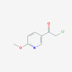 B3039852 2-Chloro-1-(6-methoxypyridin-3-yl)ethan-1-one CAS No. 136591-96-3