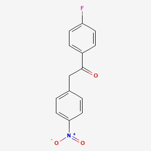molecular formula C14H10FNO3 B3039910 1-(4-Fluorophenyl)-2-(4-nitrophenyl)ethan-1-one CAS No. 140423-04-7