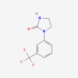 molecular formula C10H9F3N2O B3039918 1-[3-(Trifluoromethyl)phenyl]imidazolidin-2-one CAS No. 14088-95-0