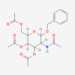 Acetic acid 3-acetoxy-2-acetoxymethyl-5-acetylamino-6-benzyloxy-tetrahydro-pyran-4-yl ester