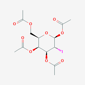 molecular formula C14H19IO9 B3039924 1,3,4,6-TETRA-O-ACETYL-2-DEOXY-2-IODO-B-D-GALACTOPYRANOSE CAS No. 141510-66-9