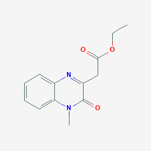 Ethyl 2-(4-methyl-3-oxo-3,4-dihydro-2-quinoxalinyl)acetate