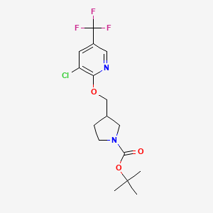 tert-Butyl 3-(((3-chloro-5-(trifluoromethyl)pyridin-2-yl)oxy)methyl)pyrrolidine-1-carboxylate