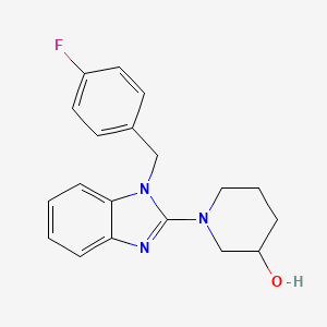 1-(1-(4-Fluorobenzyl)-1H-benzo[d]imidazol-2-yl)piperidin-3-ol