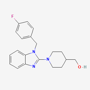 (1-(1-(4-Fluorobenzyl)-1H-benzo[d]imidazol-2-yl)piperidin-4-yl)methanol