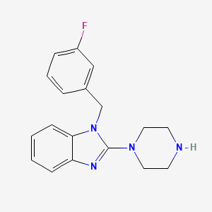 1-(3-Fluorobenzyl)-2-(piperazin-1-yl)-1H-benzo[d]imidazole