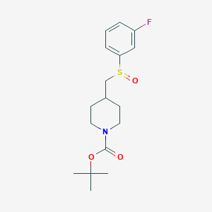tert-Butyl 4-(((3-fluorophenyl)sulfinyl)methyl)piperidine-1-carboxylate
