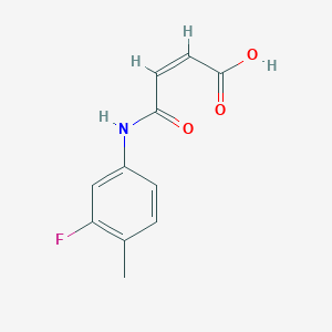 molecular formula C11H10FNO3 B3039958 (2Z)-3-[(3-fluoro-4-methylphenyl)carbamoyl]prop-2-enoic acid CAS No. 1421751-34-9