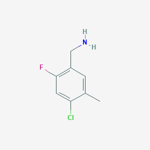 molecular formula C8H9ClFN B3039973 4-Chloro-2-fluoro-5-methylbenzylamine CAS No. 1427373-84-9