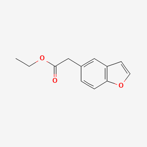 molecular formula C12H12O3 B3039979 Ethyl 2-(benzofuran-5-YL)acetate CAS No. 142935-51-1