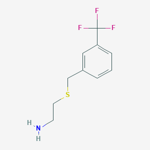molecular formula C10H12F3NS B3039988 2-(3-Trifluoromethyl-benzylsulfanyl)-ethylamine CAS No. 143627-50-3