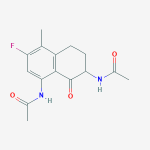 N,N'-(3-Fluoro-4-methyl-8-oxo-5,6,7,8-tetrahydronaphthalene-1,7-diyl)diacetamide