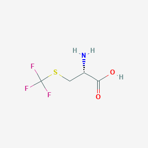 molecular formula C4H6F3NO2S B3039997 (2R)-2-amino-3-(trifluoromethylsulfanyl)propanoic acid CAS No. 144334-57-6