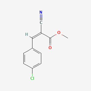 molecular formula C11H8ClNO2 B3039999 methyl (2Z)-3-(4-chlorophenyl)-2-cyanoprop-2-enoate CAS No. 144478-31-9