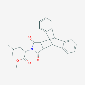 molecular formula C25H25NO4 B304000 Methyl 2-(16,18-dioxo-17-azapentacyclo[6.6.5.0~2,7~.0~9,14~.0~15,19~]nonadeca-2,4,6,9,11,13-hexaen-17-yl)-4-methylpentanoate (non-preferred name) 