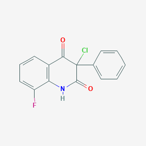 B3040001 3-Chloro-8-fluoro-3-phenyl-1,2,3,4-tetrahydroquinoline-2,4-dione CAS No. 144603-41-8