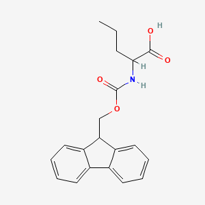 molecular formula C20H21NO4 B3040004 2-{[(9H-fluoren-9-ylmethoxy)carbonyl]amino}pentanoic acid CAS No. 144701-21-3