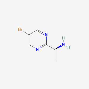 molecular formula C6H8BrN3 B3040005 (S)-1-(5-Bromopyrimidin-2-yl)ethanamine CAS No. 1447447-20-2