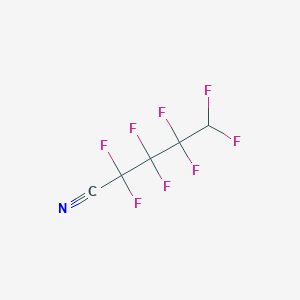 molecular formula C5HF8N B3040016 2,2,3,3,4,4,5,5-Octafluoropentanenitrile CAS No. 145886-83-5