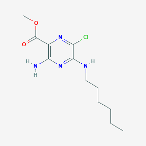 molecular formula C12H19ClN4O2 B3040020 Methyl 3-amino-6-chloro-5-(hexylamino)pyrazine-2-carboxylate CAS No. 1472-27-1